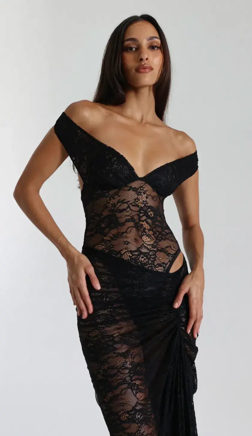 Natalie Rolt Aubrey Dress Black Size 1 / AU 8 photo 7