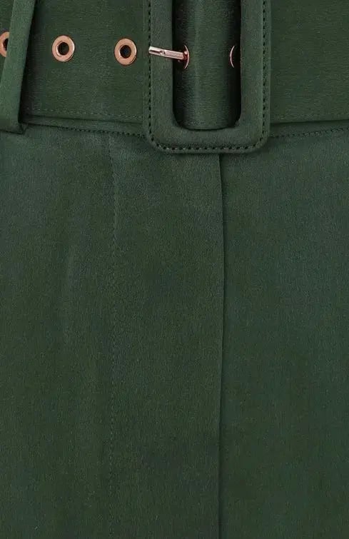 Zimmermann Silk Tuck Pants Forest Green Size 0 / AU 8 photo 2