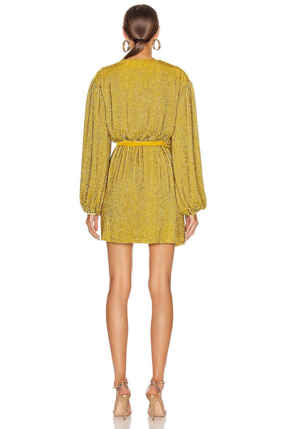 Retrofete Gabrielle Robe Mini Dress in Citrus Size S / Au 8 (BNWT!) photo 3