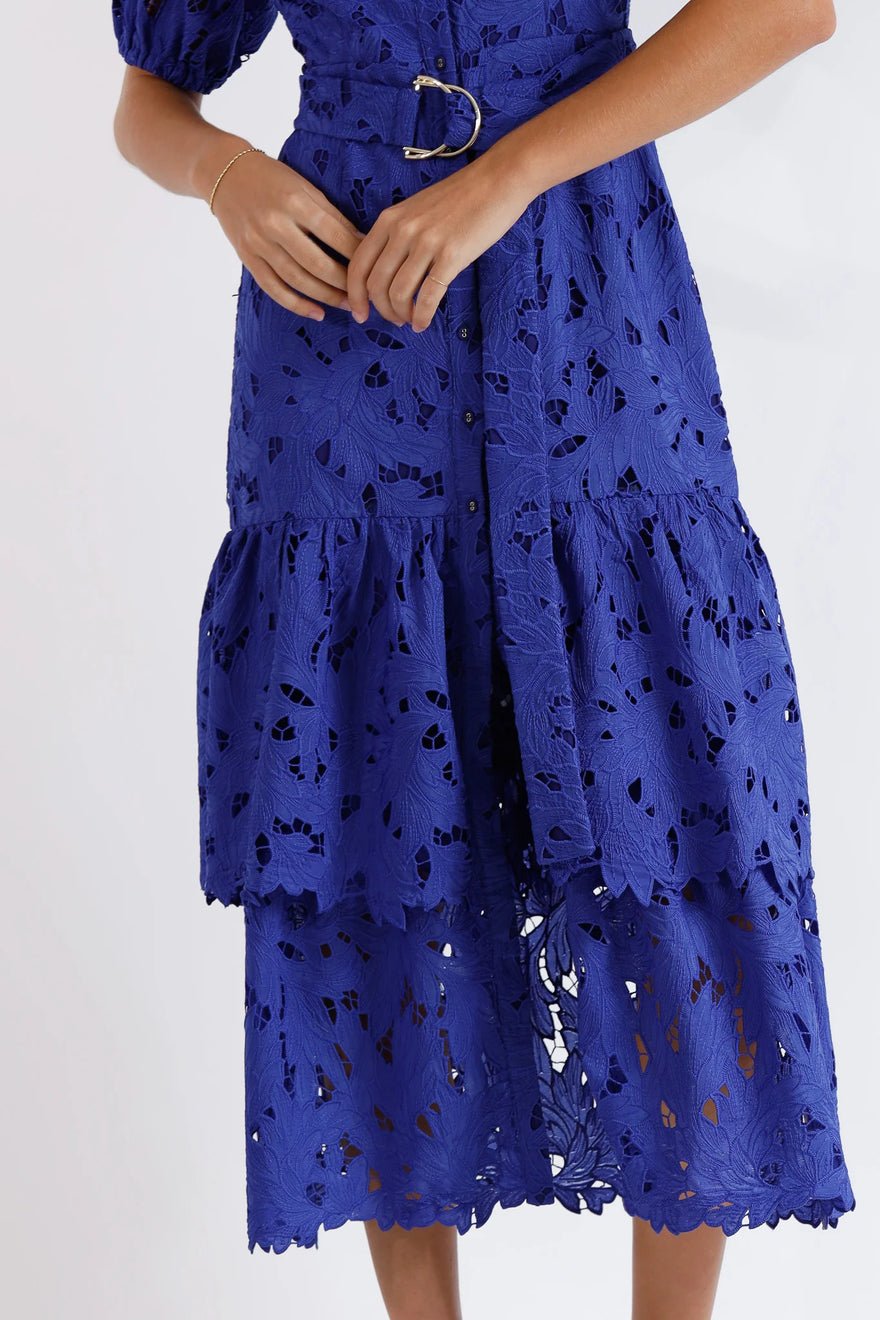 Pasduchas Skyline Shirt Midi Dress - Cobalt photo 4