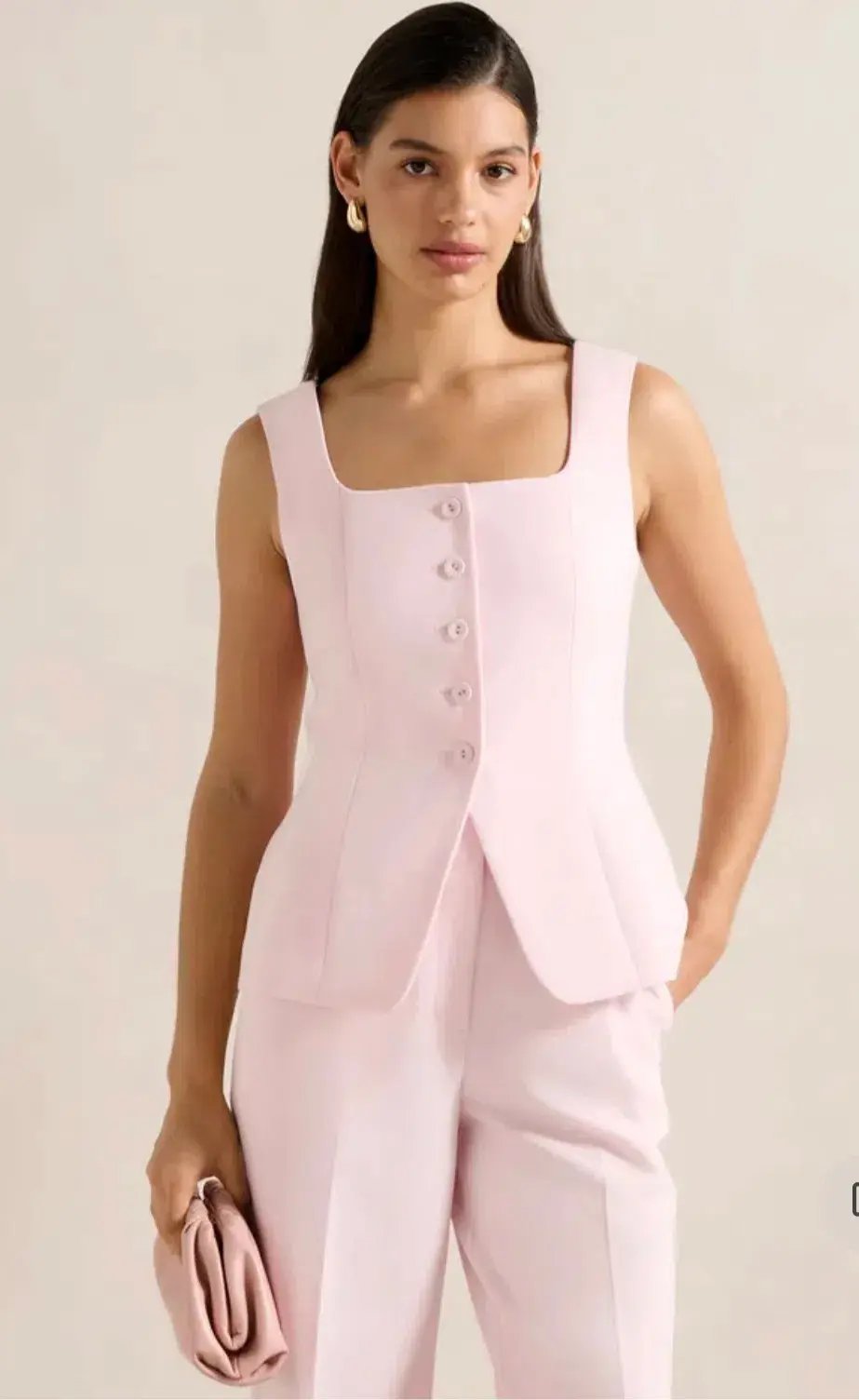 Forever New matching pink suit set photo 6