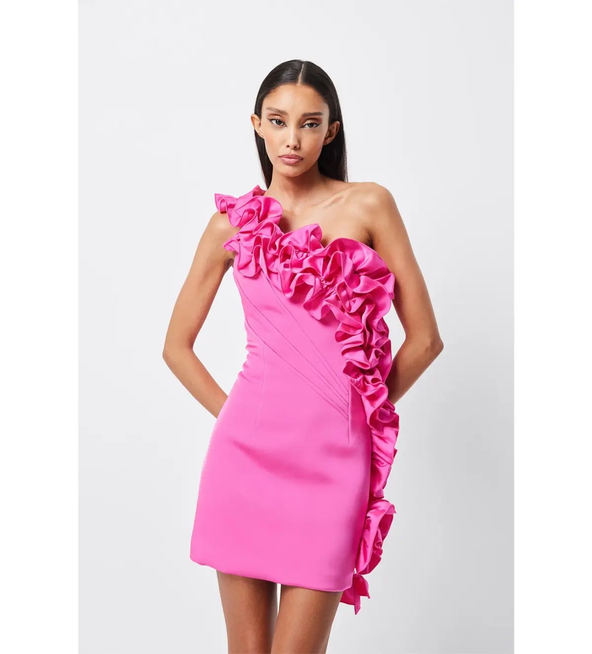 Mossman Revelations Mini Dress Fuchsia Size 14 photo 4