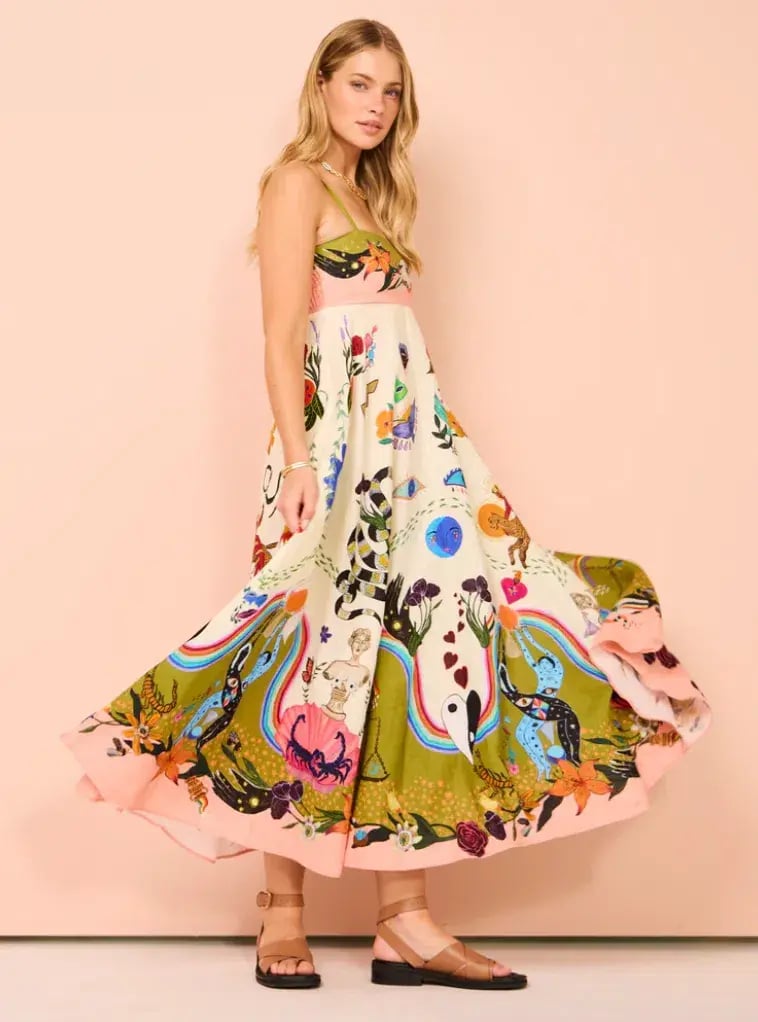 Alemais Evergreen Sundress Multi Size AU 8 photo 3