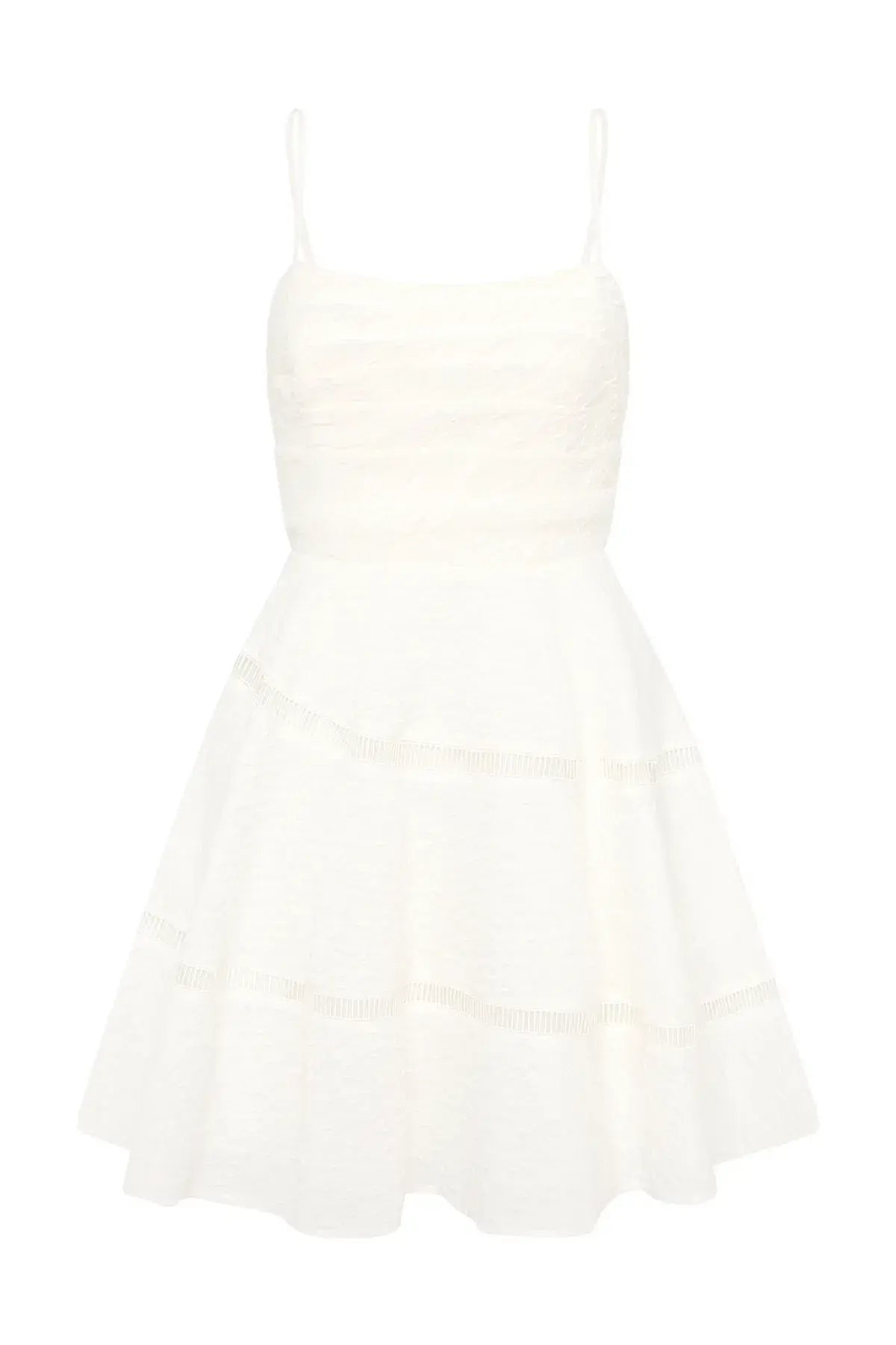 Aje Cinque Jacquard Mini Dress Ivory Size 10 photo 5