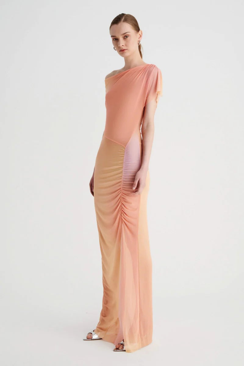 SUBOO VENUS RUCHED MAXI DRESS - OMBRE photo 2