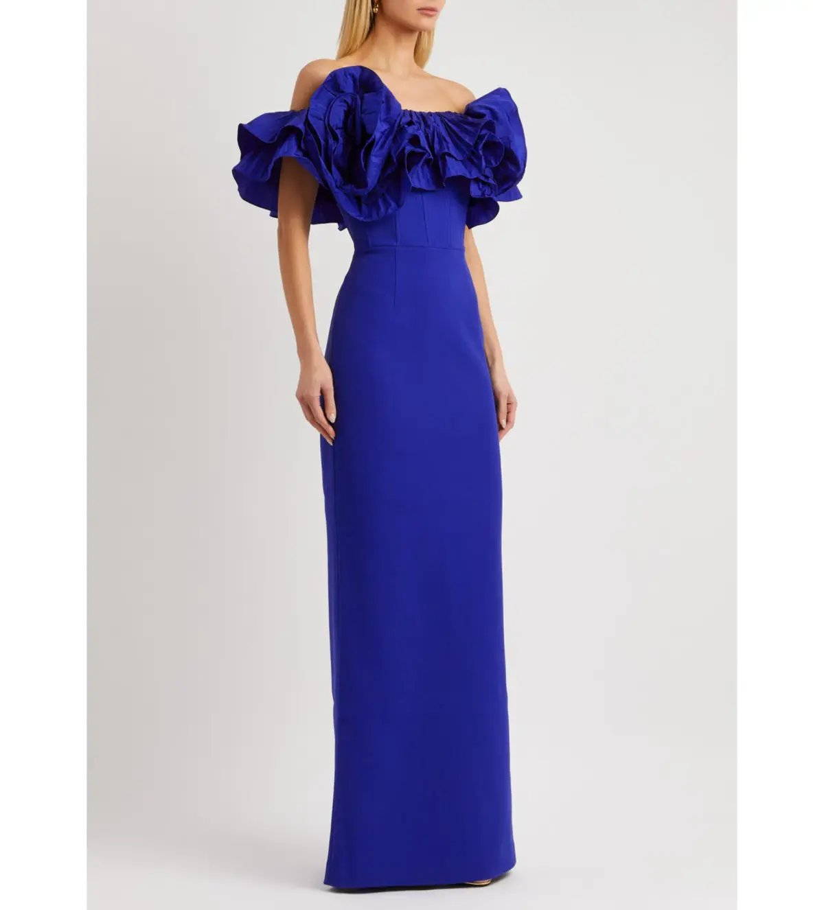 Rebecca Vallance Cora Gown Blue Size 8 photo 3