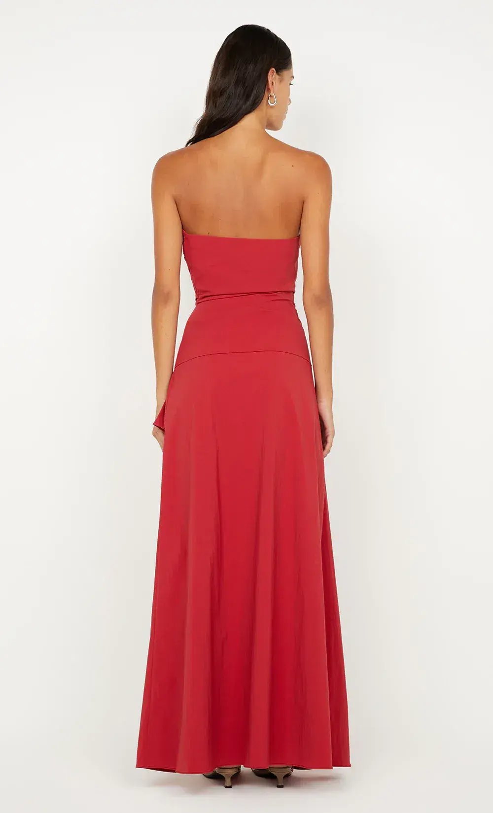 Bec & Bridge Dante Strapless Dress Cherry Size 10 photo 2