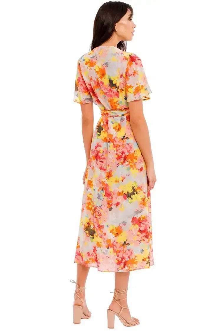 Kate Sylvester Meg Midi Dress in Sunshine Size 8 photo 3