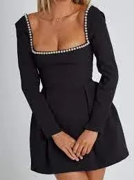 Odd Muse Ultimate Muse Pearl Dress Black Size XL / AU 14 photo 4
