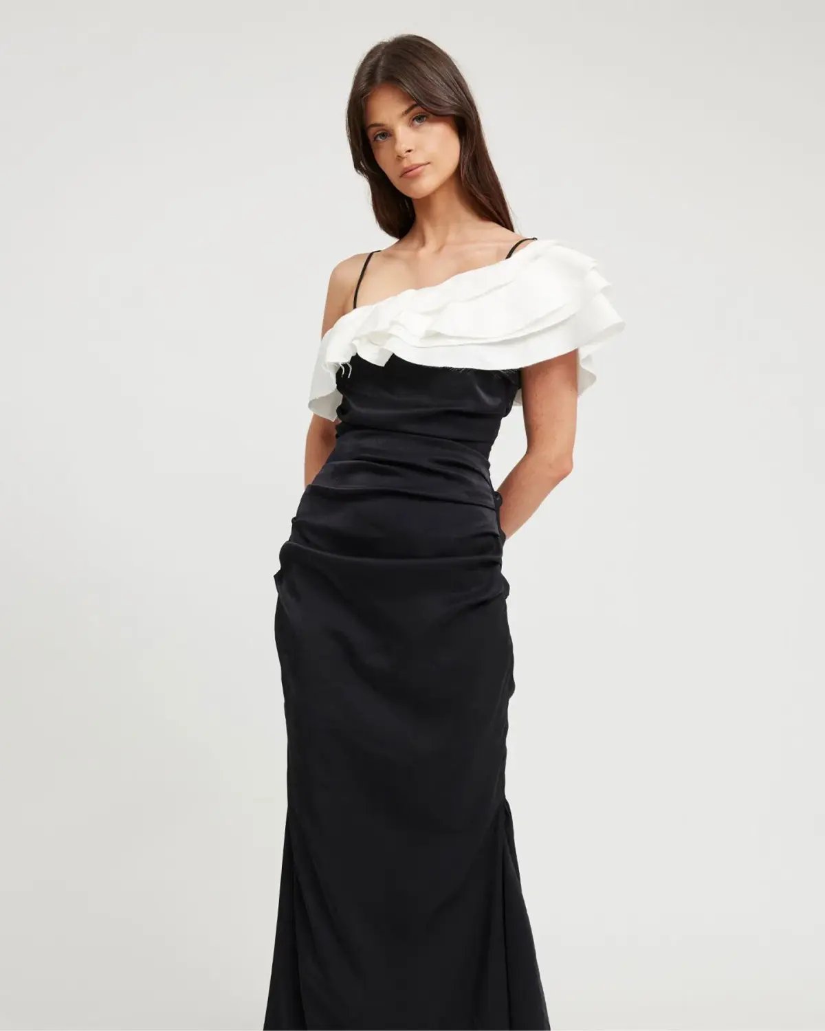 TOJHA Coralia Dress Black and White size 8 photo 4