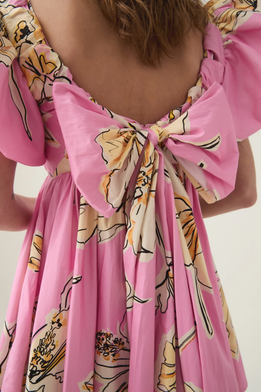 Aje Gretta Bow Back Mini Dress photo 2
