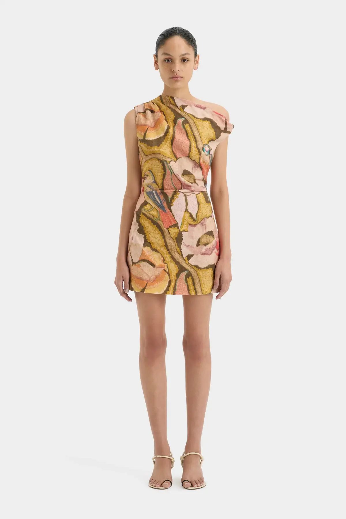 Sir the Label Talulah Knot Mini Dress Sanderling Size 8 photo 7