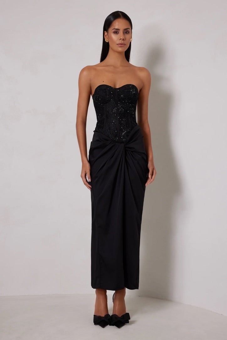 Elle Zeitoune Mabel Dress - Black photo 2