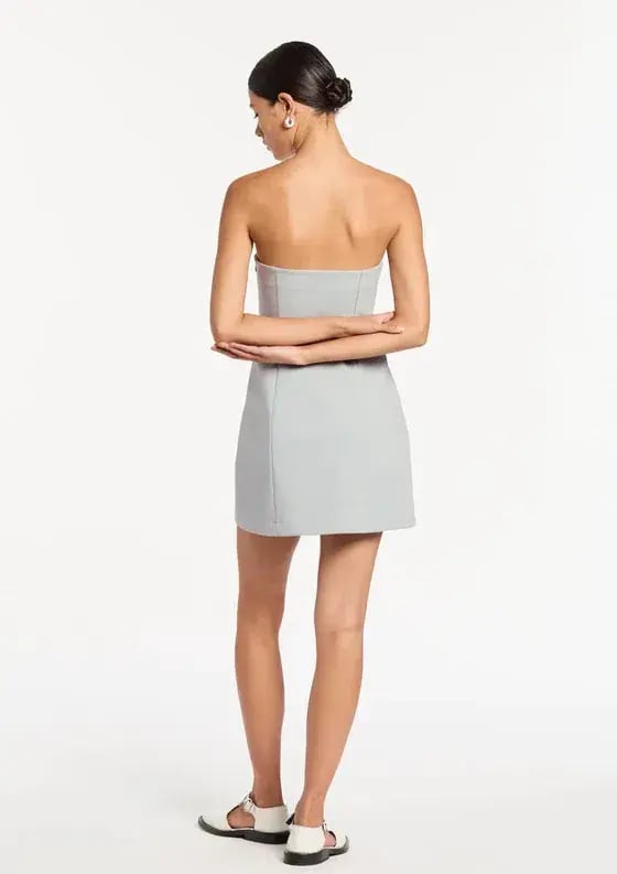 Sir The Label Sandrine Mini Dress Ice Blue Size 10 photo 3