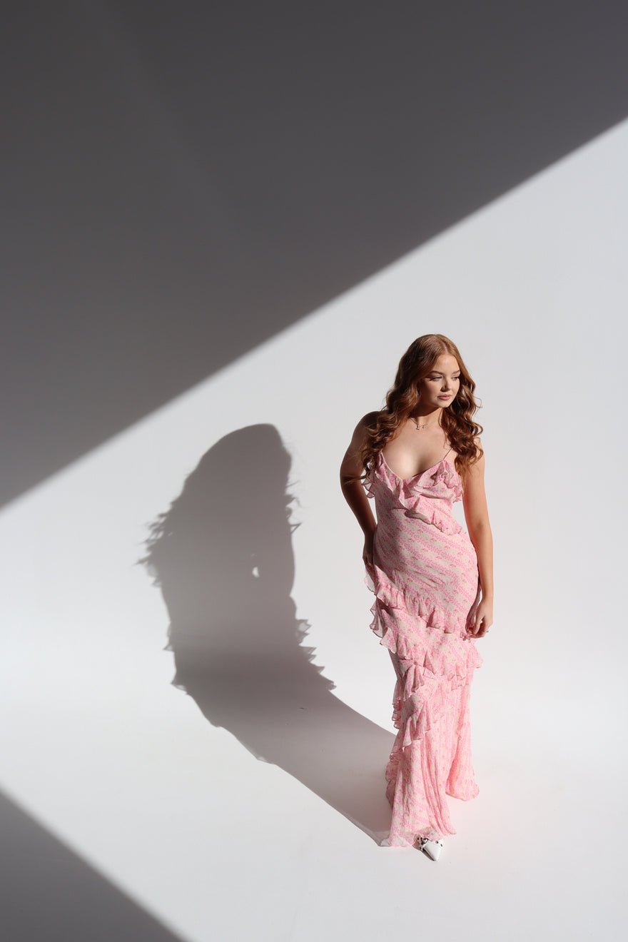 LoveShackFancy Rialto Gown Strawberry Macaroon photo 2