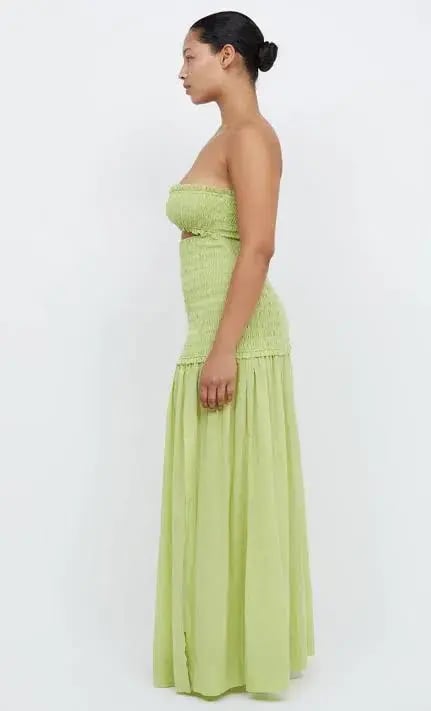 Bec & Bridge Solstice Strapless Maxi Dress Lime Size 6 photo 2