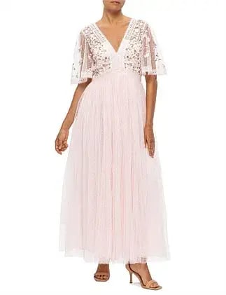 Needle and Thread Garland Ribbon Bodice Ankle Gown Size 16/L photo 9