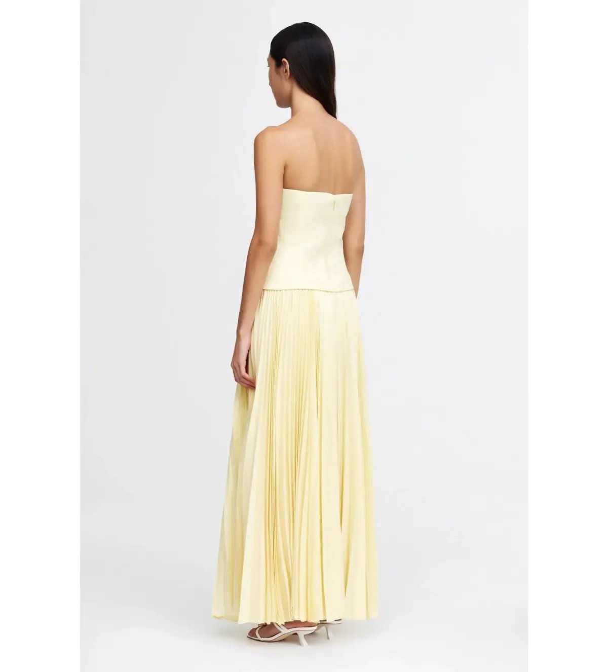 Acler Newbewick Maxi Dress in Lemon Sorbet Size AU 10 photo 3