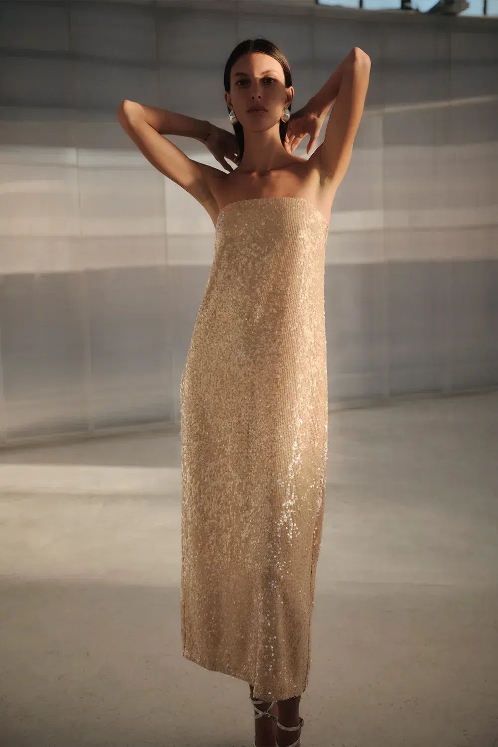 Manning Cartell Light Angles Strapless Dress Gold Size S / AU 8 photo 5