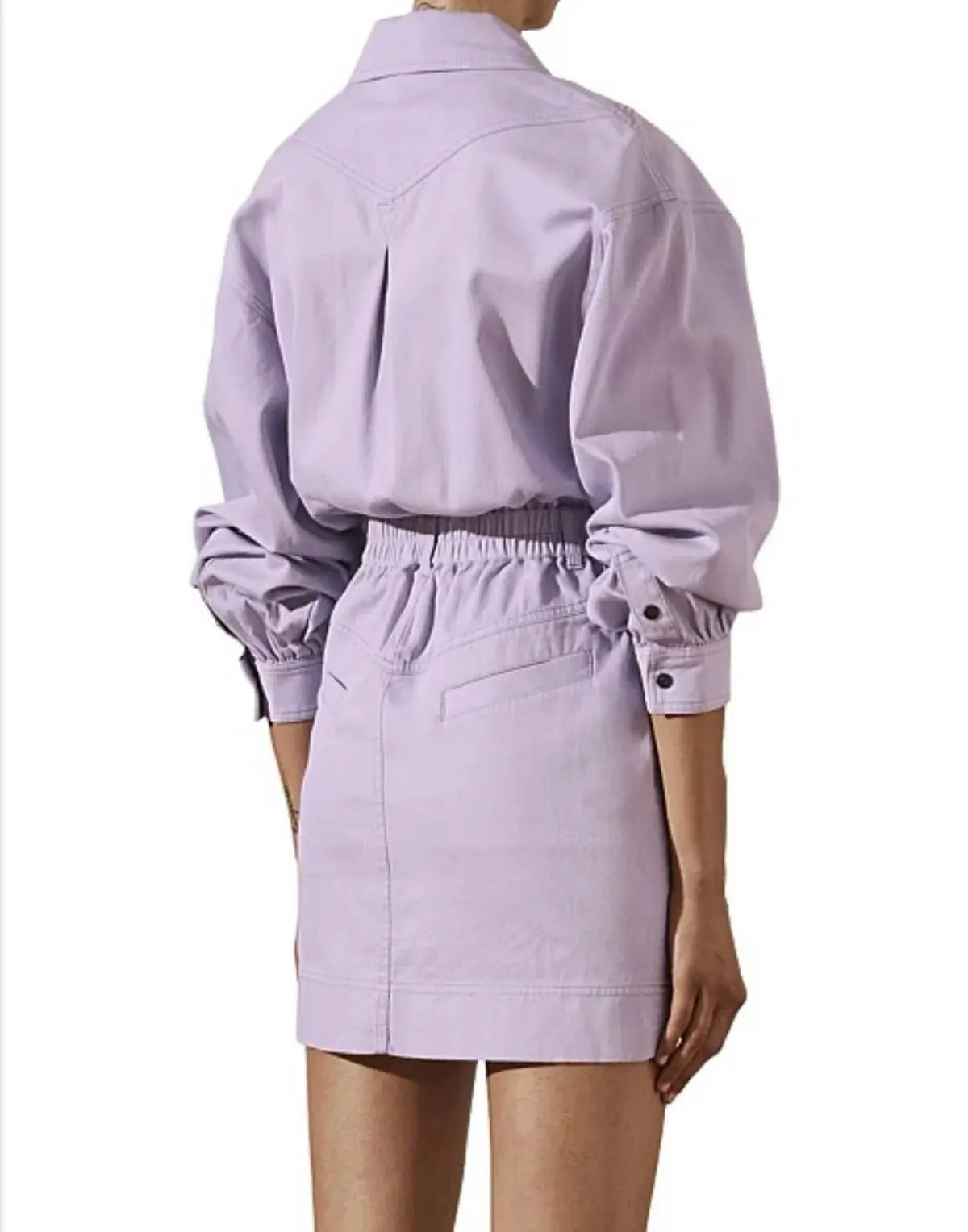 Shona Joy Chiara Utility Dress Lavender Size 6 photo 3
