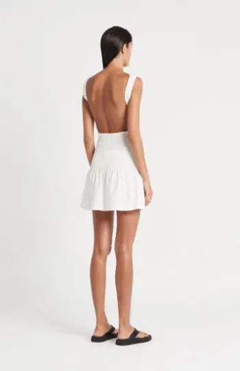 Sir the Label Open Back Lorena Dress White Size 1 photo 2