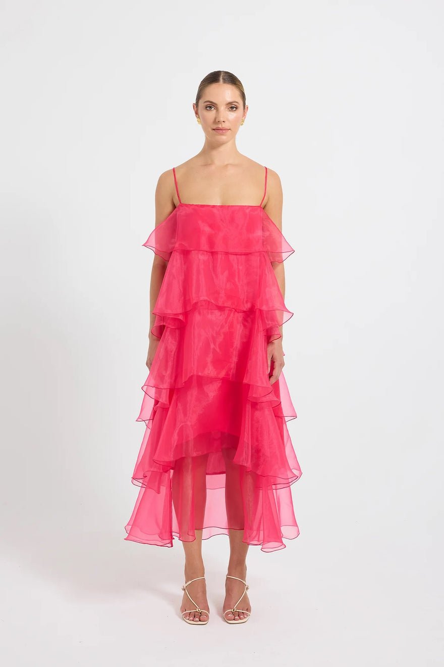 Pasduchas Cleo Tiered Maxi Dress - Magenta photo 4