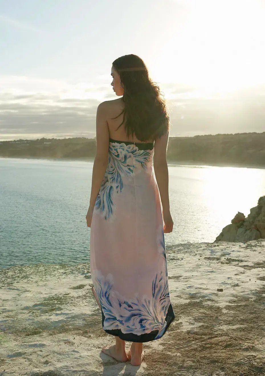 Aston Studio Maeve Dress in Seashell/Iceberg Size 10 photo 3