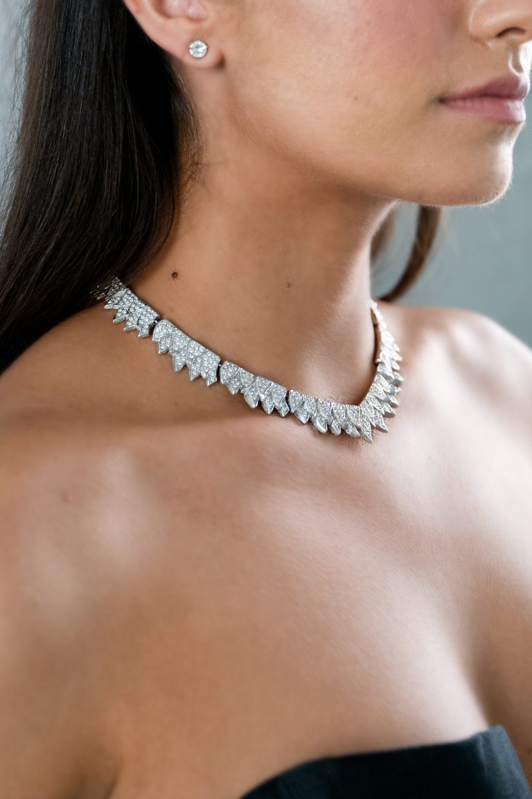 Dior Christian  Silver Crystal Choker photo 3