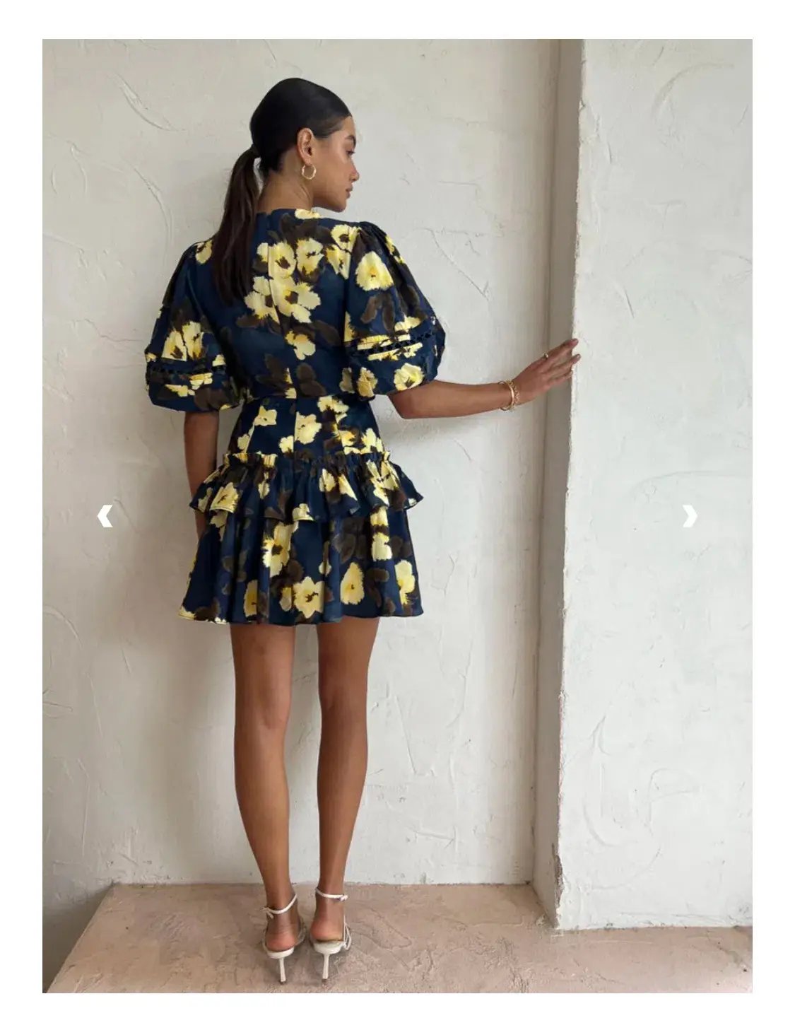 Acler Clovelly mini dress navy size 10 photo 5