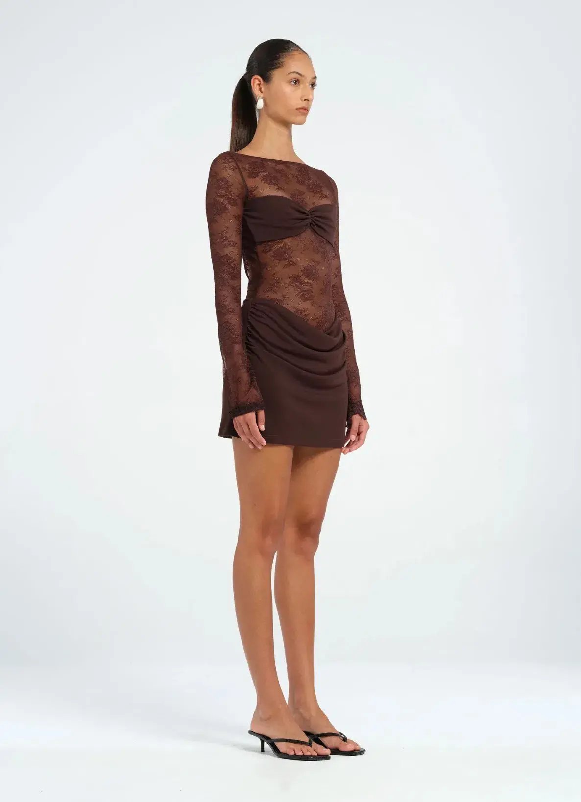Benni Oskar mini Dress in Chocolate Size 8 photo 2
