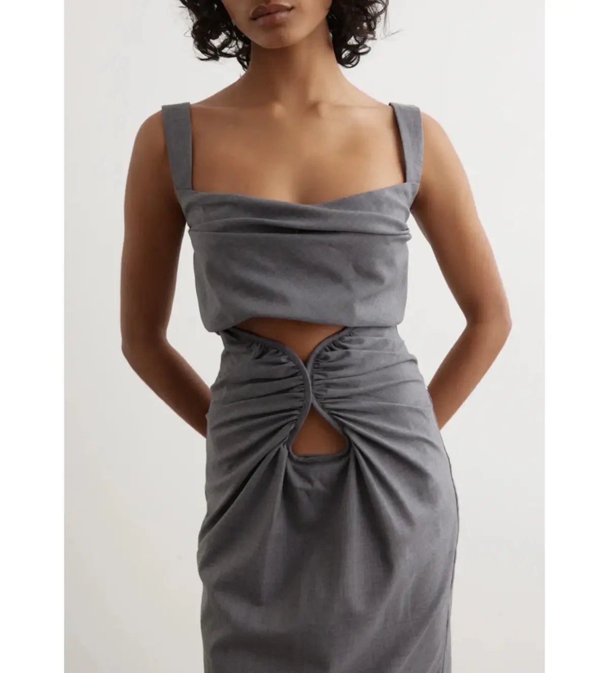 Paris Georgia Amara Bustier Top and Maxi Skirt Wool Size S / AU 8 photo 3