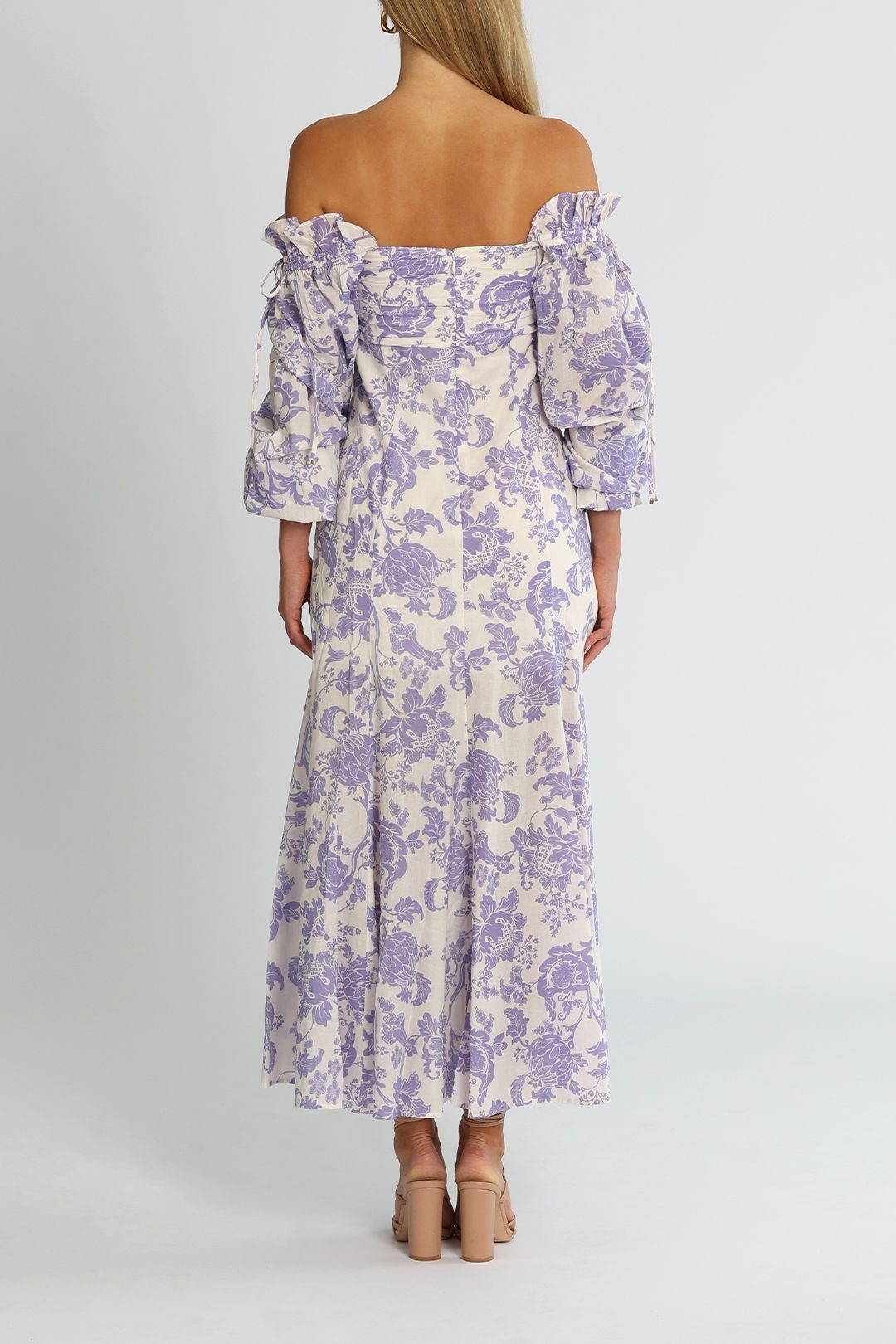 Mary Anne Midi Dress - Lavender photo 3