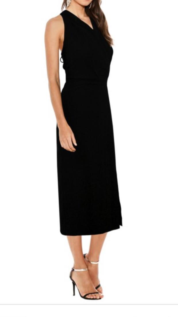 Dion Lee Line II Soft Lace Dress, Black photo 5