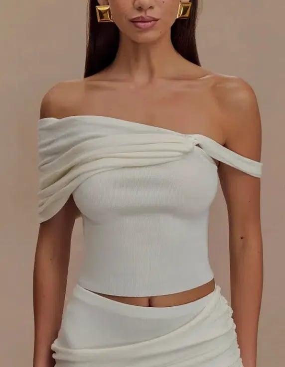 Meshki Irene Top & Skirt Set Ivory Size AU 8 photo 5