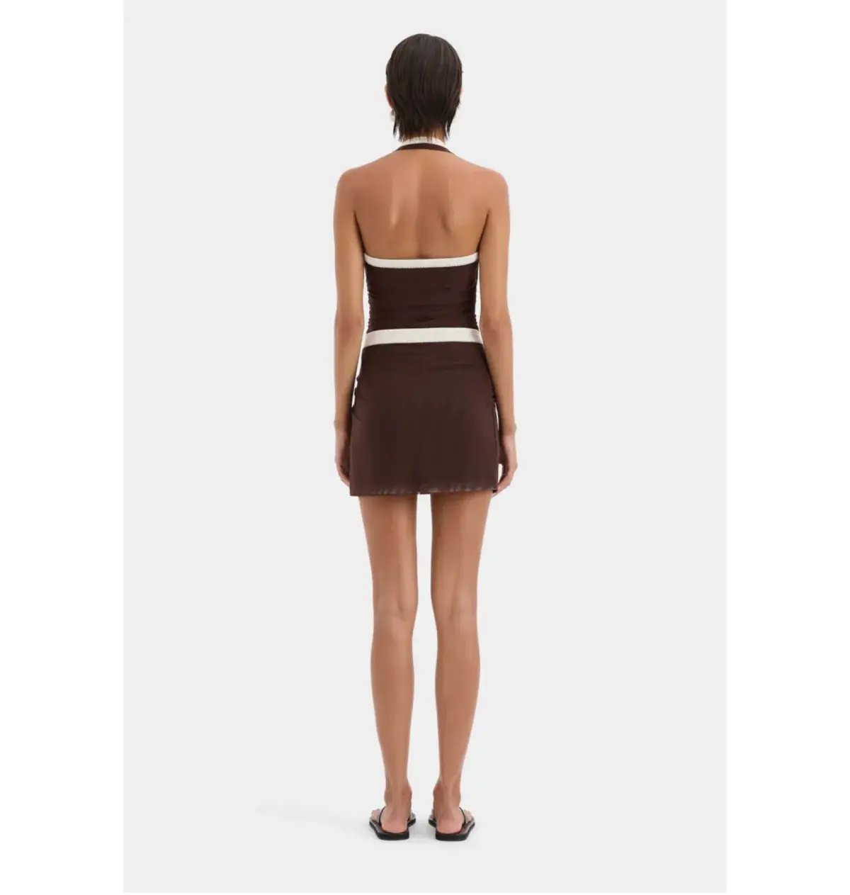Sir the Label Jacques Mini Dress Chocolate Brown Size 0 / AU 6 photo 2