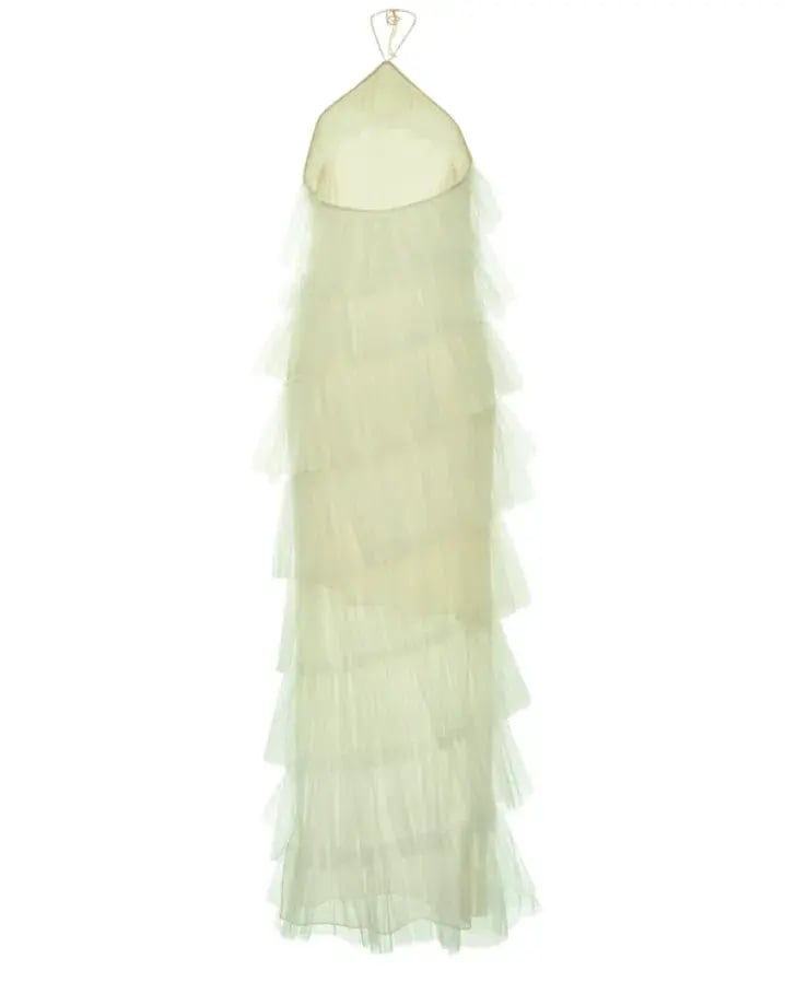 The Bar Henri Gown Pistachio Green Size 8 photo 5