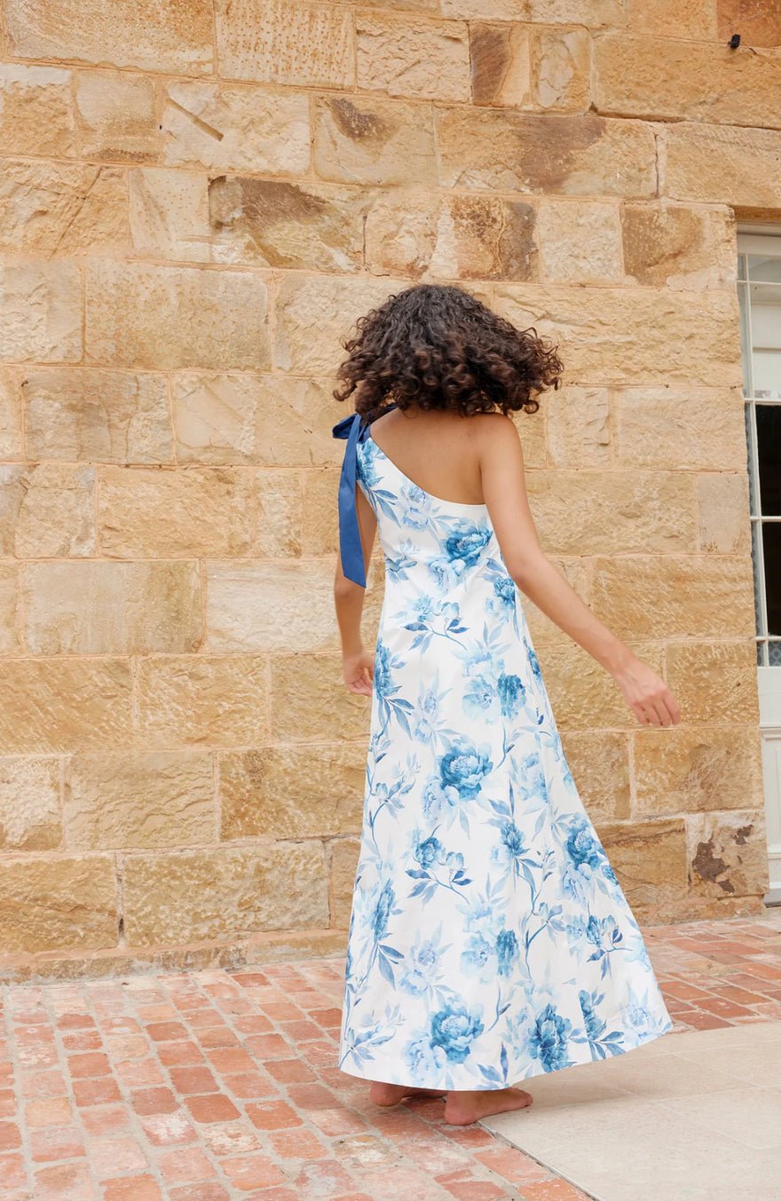 Aston Studio Mila Dress In Cerulean Peony photo 3