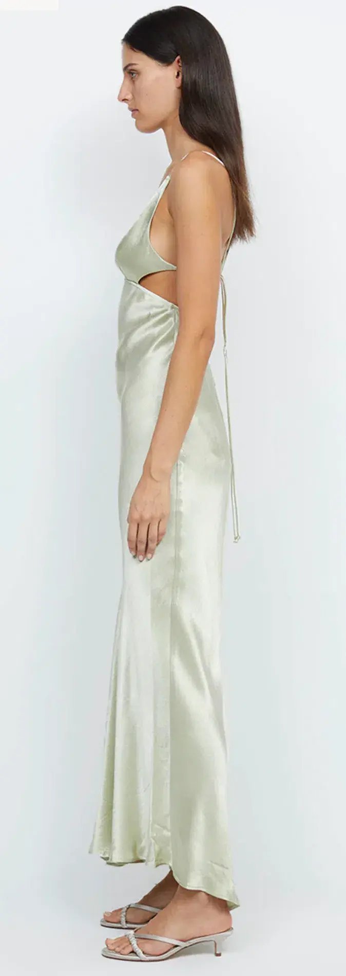 Bec & Bridge Indi Strappy Maxi Dress Honeydew Green Size 10 photo 5