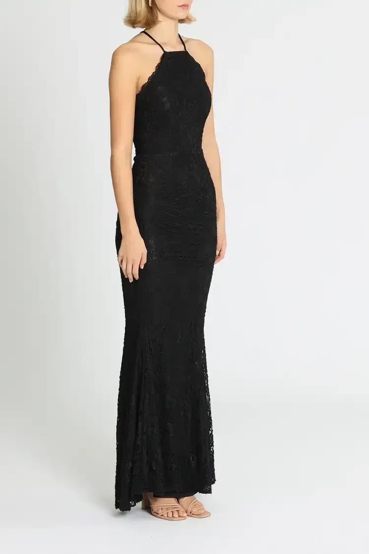 Elle Zeitoune Lori Gown Black Size 6 photo 2