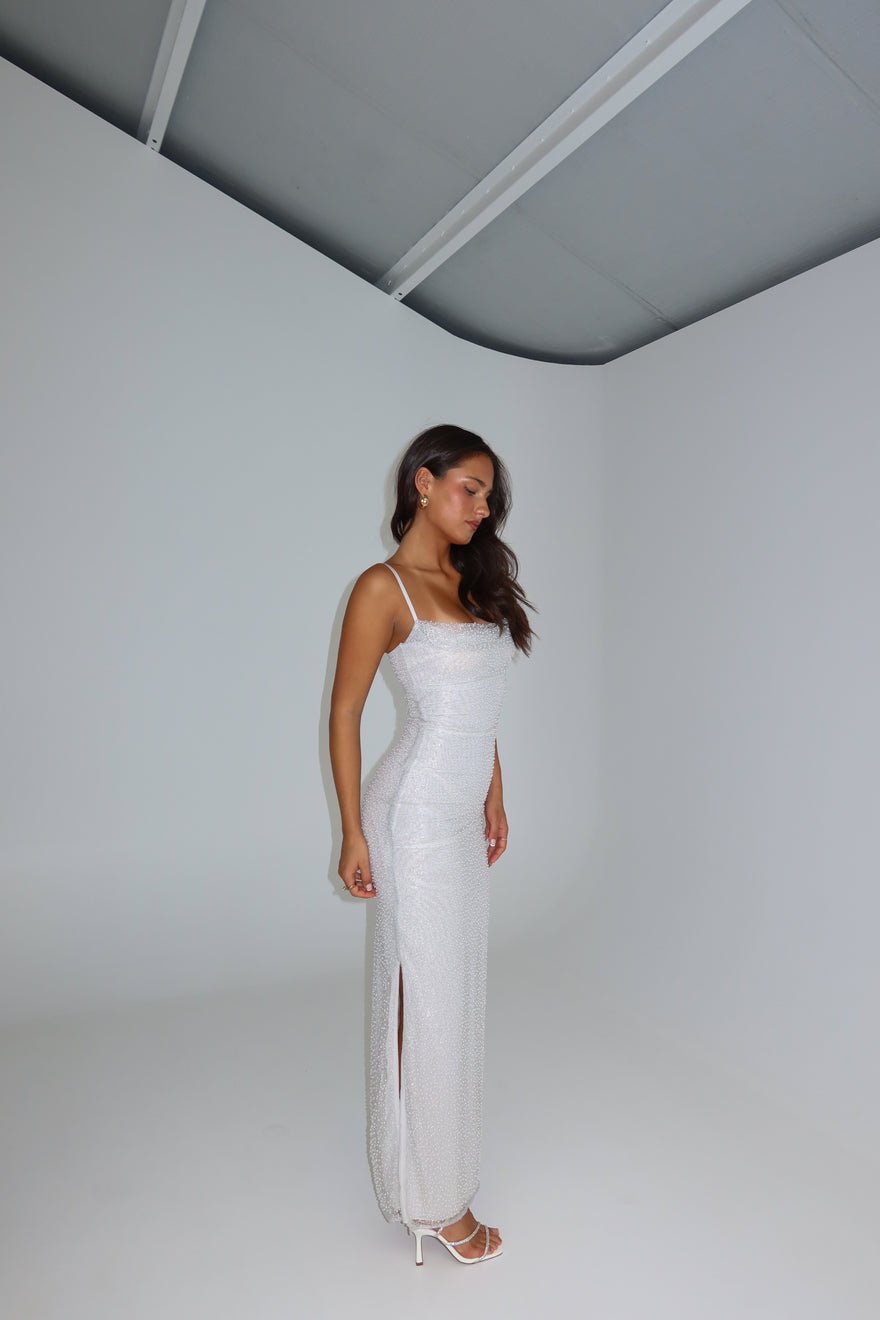 House of CB Calla Pearl Gown Ivory photo 2