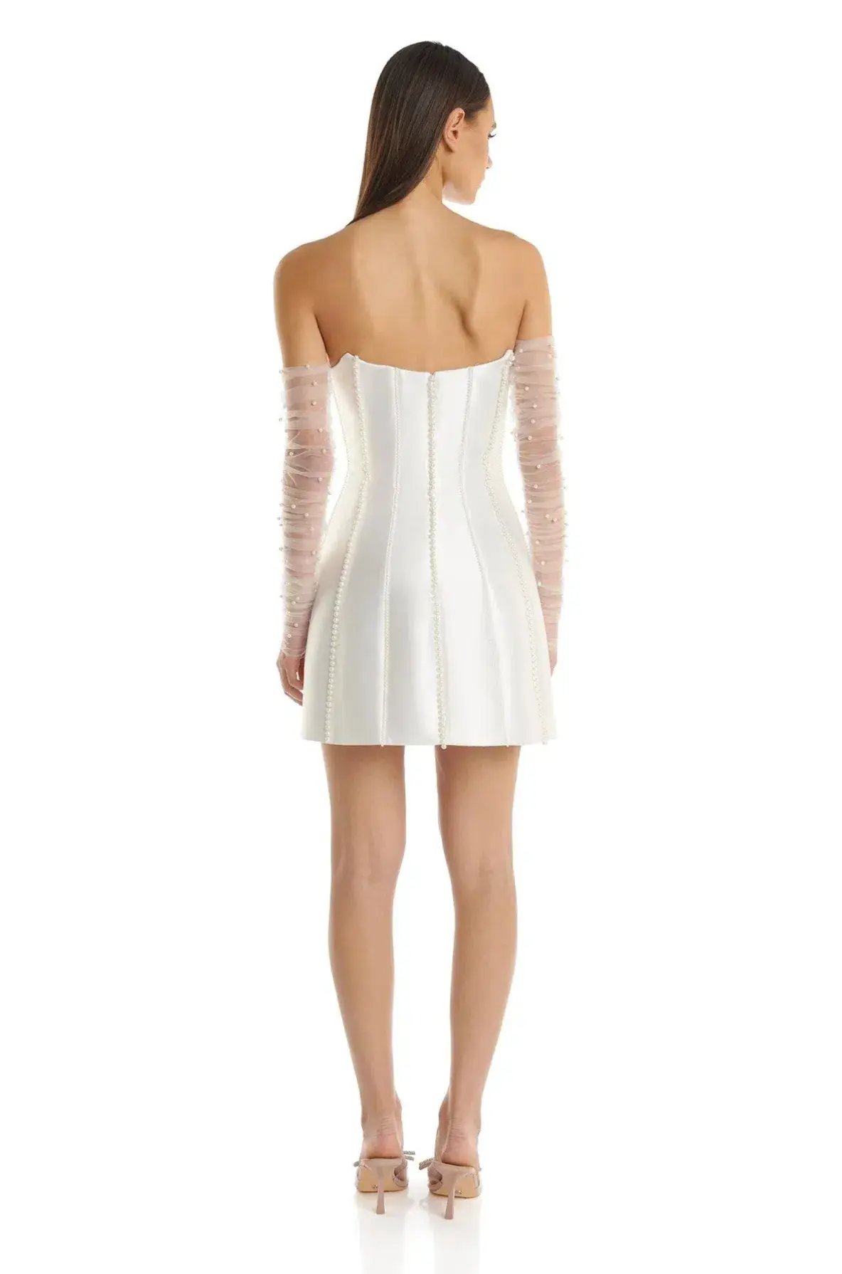 Eliya The Label Kayla Mini Dress White Size 6 photo 3