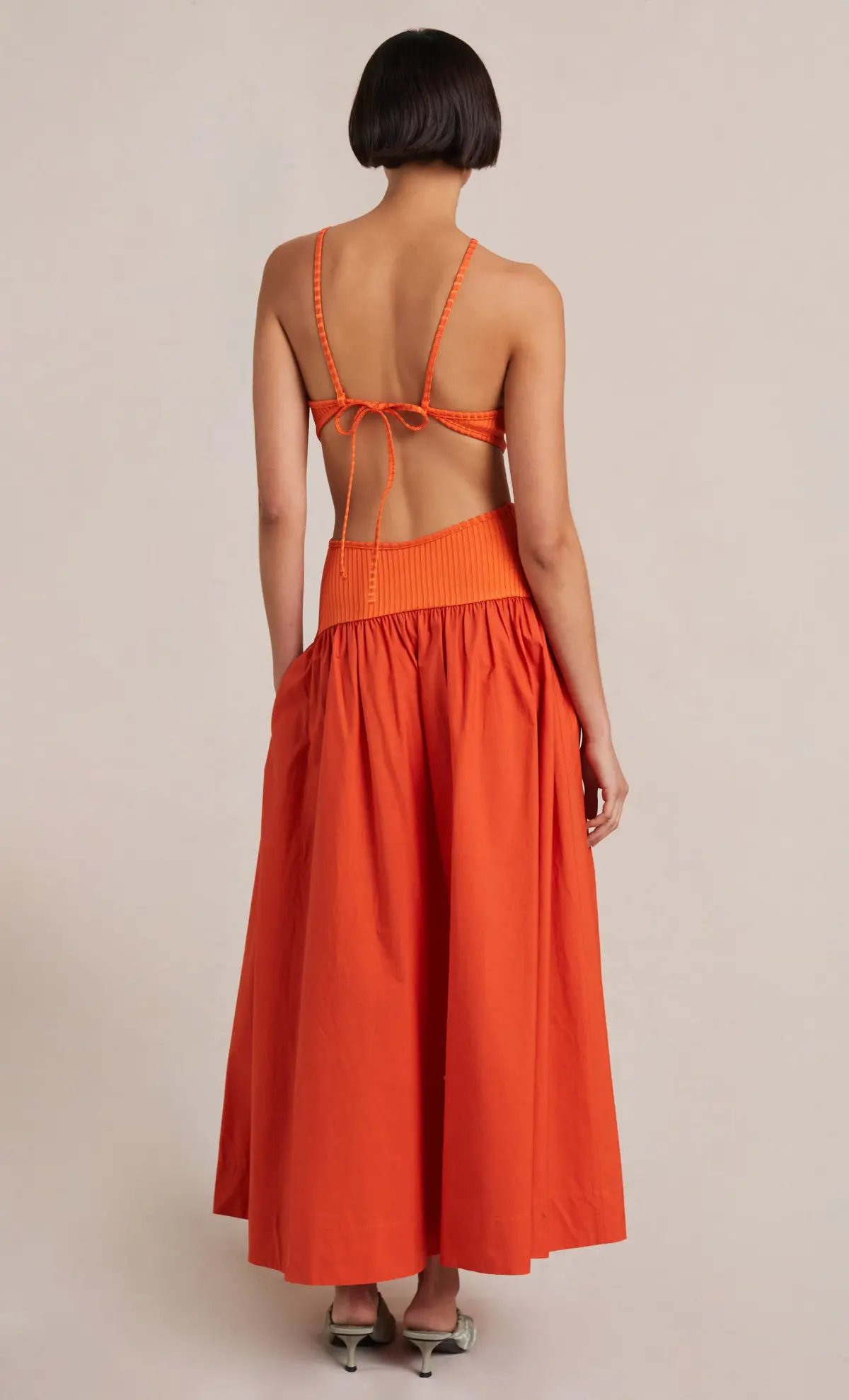 Bec and Bridge Ula Cut Out Maxi Dress Orange Size 6 photo 2