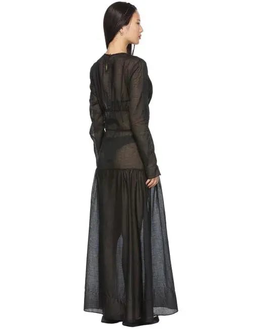 Sir The Label Pierre Long Sleeve Dress Black Size 0/ AU 6 photo 2
