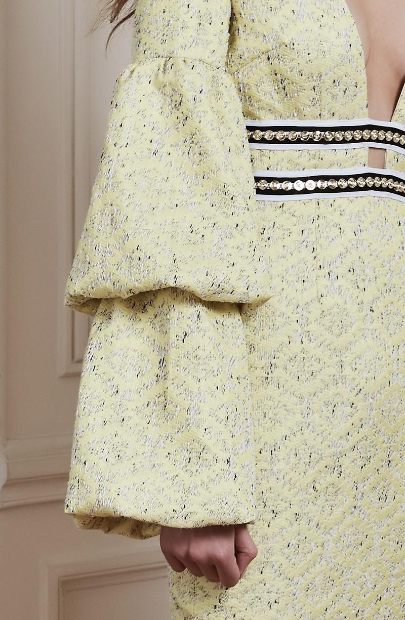 Asilio The Other Woman Midi Dress Yellow Size 10 photo 4