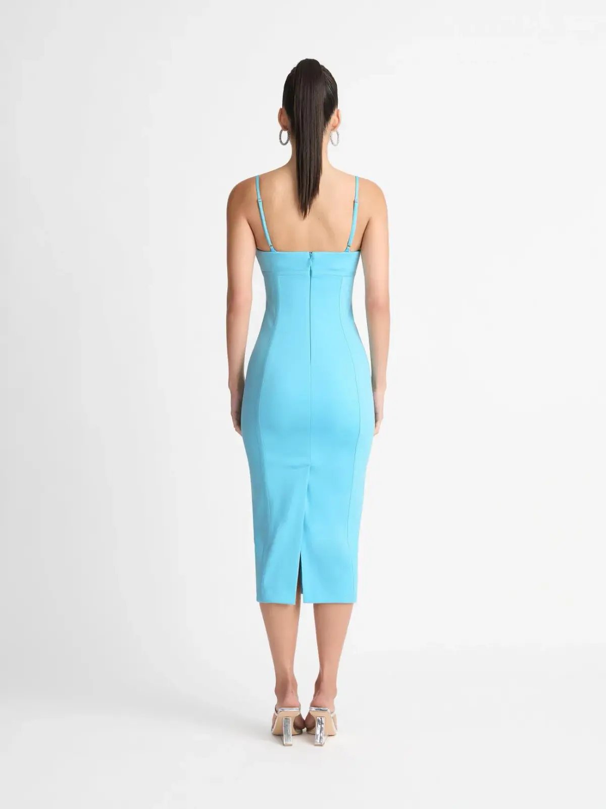 Sheike Liberty Midi Dress Sky Blue Size 8 photo 3