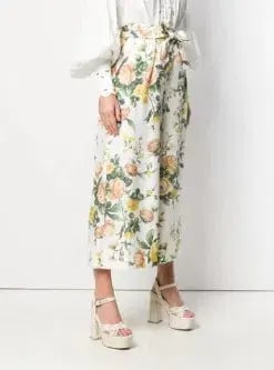 Zimmermann Zippy Wrap Bodice & Crop Flare Set Floral Size 1 / AU 10 photo 3
