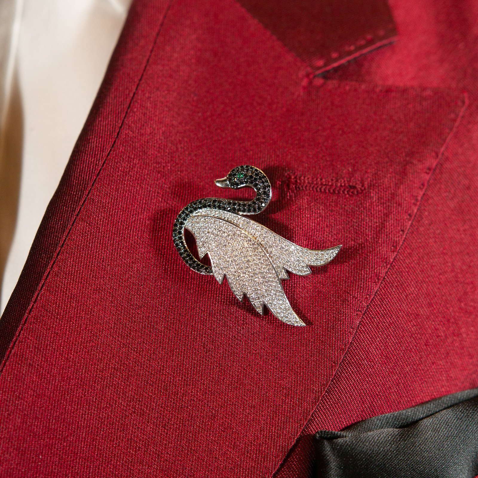 Crystal Swan Pin photo 2