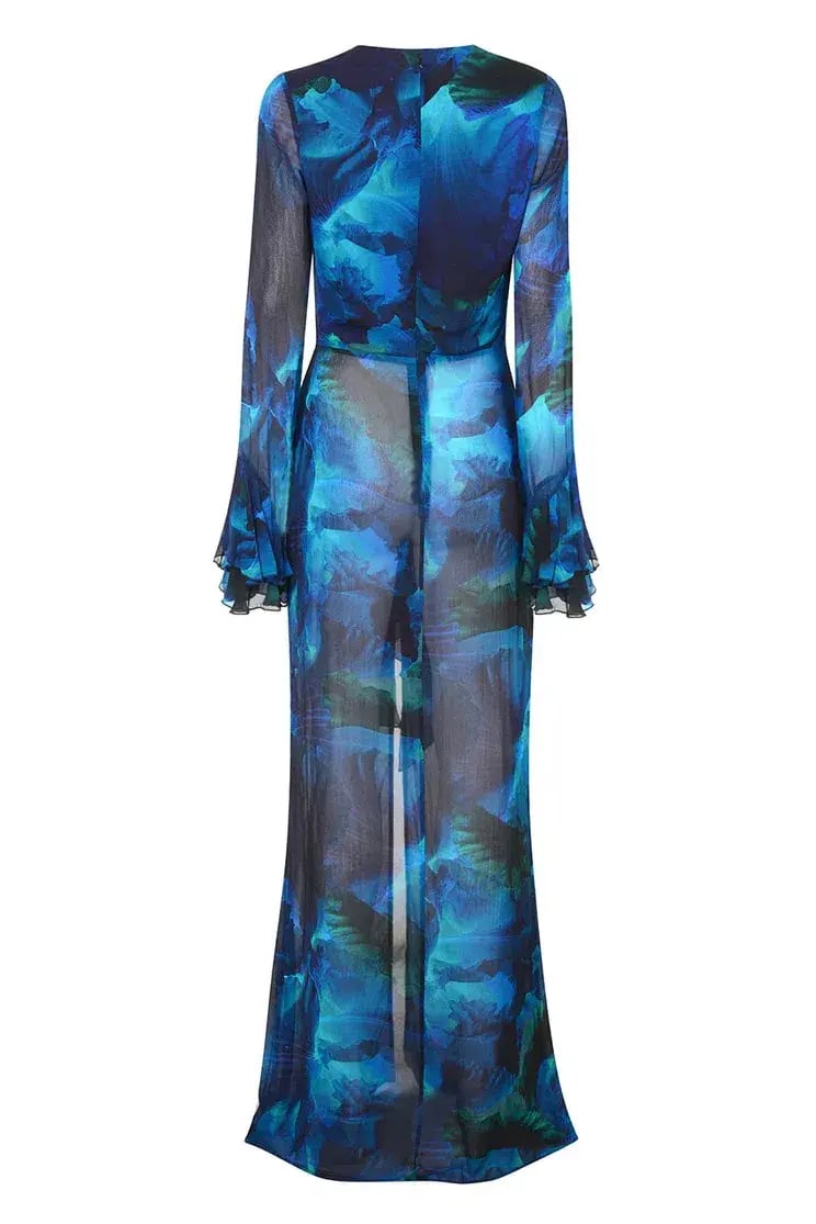 Rat & Boa Fiorella Maxi Dress Blue Size 12 photo 9