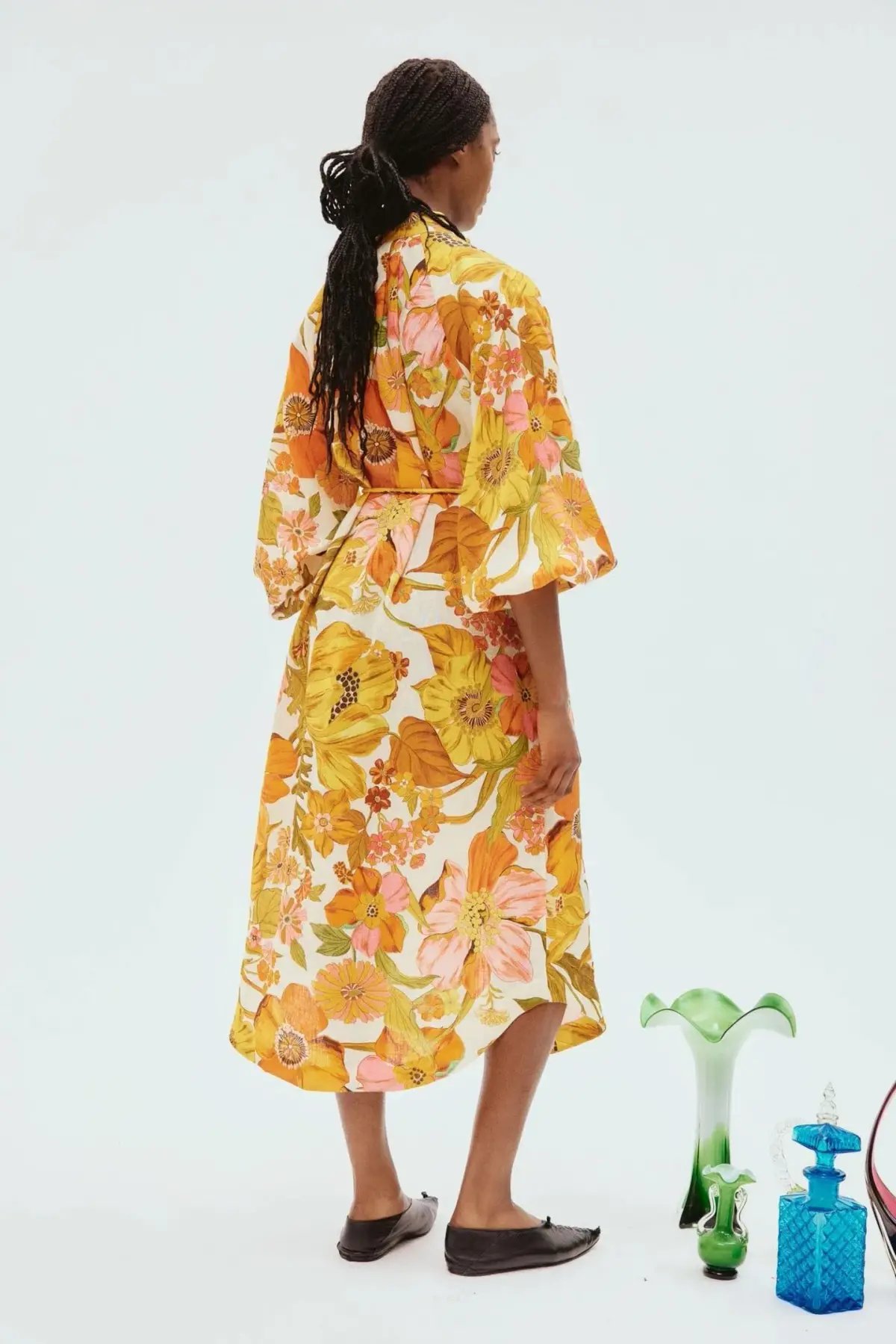 Alemais Silas Shirt Dress Multi Floral Size 12 photo 2