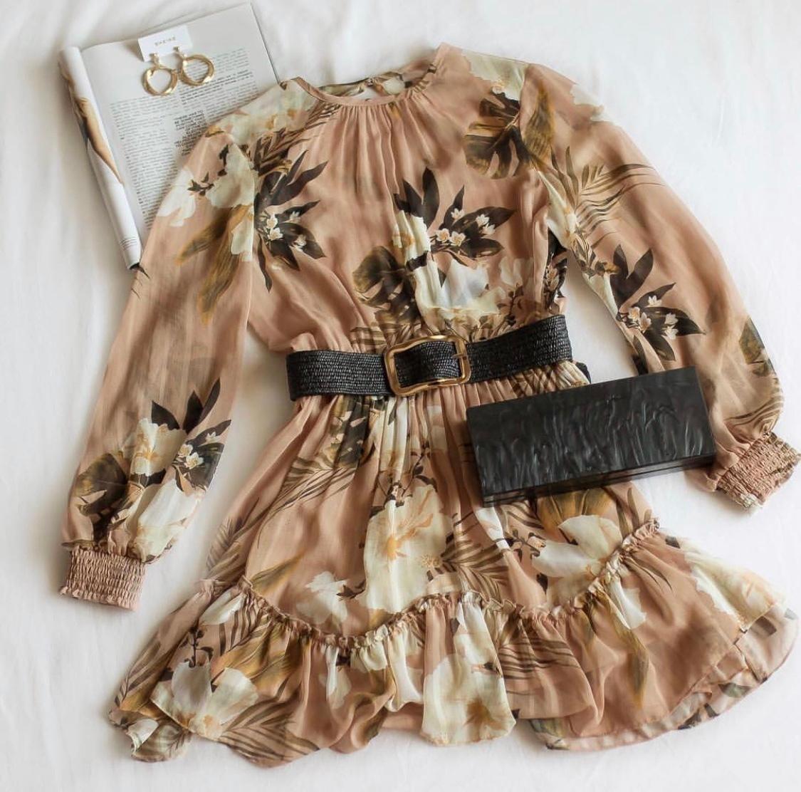 Sheike Soft Tropics Dress Print Size 6 photo 4